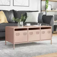 vidaXL Couchtisch Olivgr&uuml;n 101,5x50x43,5 cm Kaltgewalzter Stahl