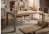 Massivmoebel24 Amsterdam Esstisch Akazie 180x95x76cm beige lackiert (09-108-877-1014)