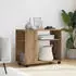 vidaXL Beistelltisch mit Rollen Artisan-Eiche 70x35x60cm Holzwerkstoff (853154)