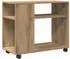 vidaXL Beistelltisch mit Rollen Artisan-Eiche 70x35x60cm Holzwerkstoff (853154)