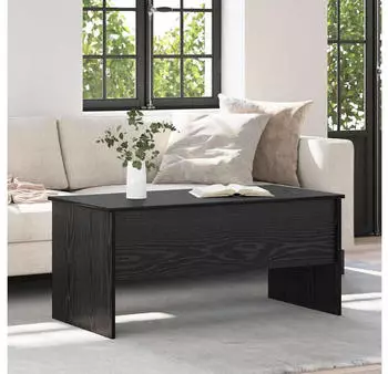 vidaXL Couchtisch Schwarze Eichen-Optik 102x50,5x46,5cm