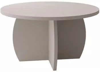 Mirjan24 Tamisa Couchtisch, rund, Holzwerkstoff, Sandbeige, 74x40x74cm