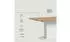 xonox.home Motion Esstisch ausziehbar 90x150-190cm Säulenfuß Eiche/Weiß