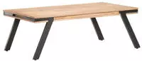 vidaXL Couchtisch 114x65x40 cm Mango Massivholz