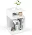 Costway Beistelltisch S-Form 3 Ebenen Holz, weiß, 33x33x50cm (VH33463IT)