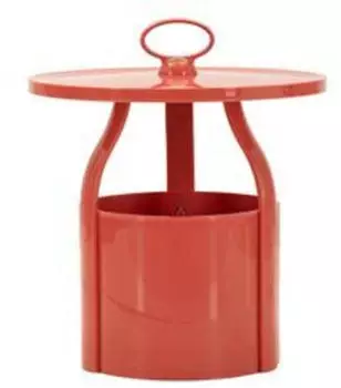Mauro Ferretti Iris Beistelltisch Kunststoff Rot Ø44x43cm (142957000R)