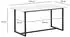 Finebuy Esstisch 120x60cm Marmor-Optik Weiß Metallbeine (FB105292)