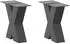 vidaXL Couchtischbeine X-Form 2 Stk. Anthrazit 30x(30-31)cm Stahl (4012930)