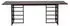 Furniture Fashion Ystad Esstisch 220x100cm Braun (Ystad)