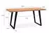 Finebuy Esstisch Baumkante Akazie Massivholz Metall 180x90cm (FB68319)