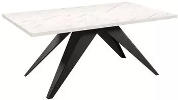 Mirjan24 Vento 100 Ausziehbarer Esstisch, Metall, rechteckig, 140x76x80cm