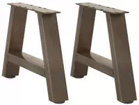 vidaXL Couchtischbeine A-Form 2 Stk. 30x(30-31) cm Stahl