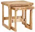 vidaXL Satztische 2er-Set Braun Massivholz Mango 46x46x45cm (4104557)