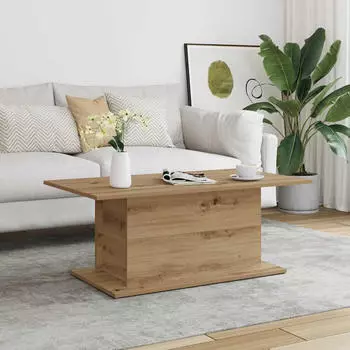 vidaXL Couchtisch Artisan Eiche 102x55,5x40cm Holzwerkstoff