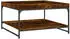 vidaXL Couchtisch Räuchereiche 80x80x45cm Holzwerkstoff & Eisen (832815)