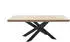 MCA Furniture Ahus Esstisch Wildeiche massiv geölt Metallgestell 200x100cm (1008270)