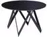 Beliani Oxhill Runder Esstisch 120cm, Schwarz Glänzend MDF (OXHILL)
