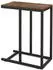 Costway Beistelltisch C-Form, Holzwerkstoff & Metallgestell, braun, 45,5x25,5x64cm (VH33103OR)