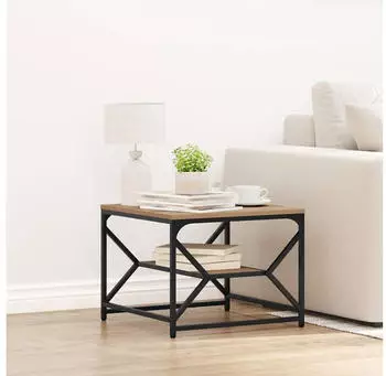 vidaXL Couchtisch mit Ablage Artisan Eiche 51x50x40cm (868230)