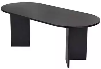 Hanah Home Sabella Esstisch Melaminplatte 200x90cm Schwarz (746NRD1110)