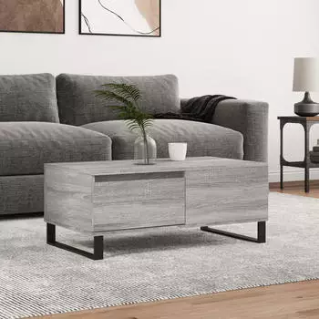 vidaXL Couchtisch Grau Sonoma 90x50x36,5cm Holzwerkstoff (830818)