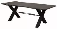 Esstisch Akazie 260x100x76 Grau Lackiert Iron Label 119