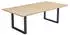 Home Deluxe AVENCIA Esstisch ausziehbar 240x120cm Fishbone Oak, U-Fuß