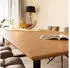 Home Deluxe AVENCIA Esstisch ausziehbar 240x120cm Fishbone Oak, U-Fuß