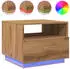 vidaXL Couchtisch mit LED-Beleuchtung, Betongrau (839829)