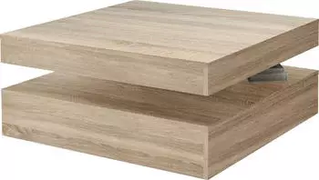 Forte TURN Couchtisch mit drehbarer Platte, Sonoma Eiche (CFTT4181-D30)