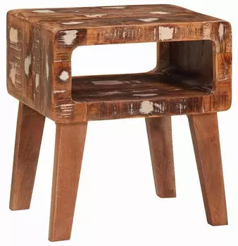 vidaXL Beistelltisch Recyceltes Massivholz Mehrfarbig 40x32x46cm (4104552)