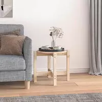 vidaXL Couchtisch &Oslash; 52,5x45 cm Massivholz Kiefer