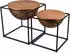 Mirrors and More Celli Beistelltisch Holz/Metall, braun/schwarz (58224512-0)