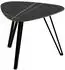 M2 Kollektion Liv 1 Beistelltisch Metall/Stein 45x35x45cm Schwarz (303677)