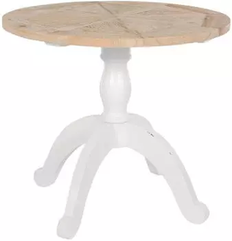 CLP Roswell Esstisch rund &Oslash;90cm Ulmenholz Shabby Chic (325100)