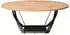 M2 Kollektion Couchtisch Mona Artisan-Eiche/Schwarz Oval 100x40cm