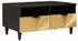 vidaXL Couchtisch mit Schubladen Schwarz/Gold 80x54x40cm Massives Mangoholz (4017841)