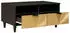 vidaXL Couchtisch mit Schubladen Schwarz/Gold 80x54x40cm Massives Mangoholz (4017841)