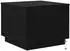 vidaXL Couchtisch mit LED-Leuchten Schwarz Eichen-Optik 50x50x40cm (862259)