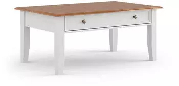 Pharao24 Couchtisch Sofatisch im Landhausstil mit einer Schublade (10132357)