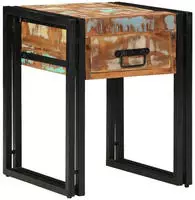 vidaXL Beistelltisch 40 x 40 x 50 cm Massives upgecyceltes Holz