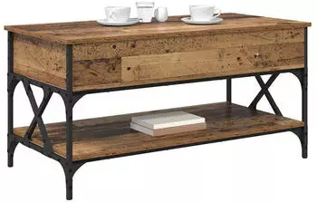 vidaXL Couchtisch Altholz 100x50x50cm