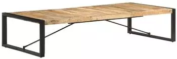 vidaXL Couchtisch 180x90x40cm Rohes Mangoholz
