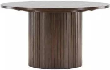 Venture Home Bianca Couchtisch rund, MDF, Mokka, 80x80x45cm