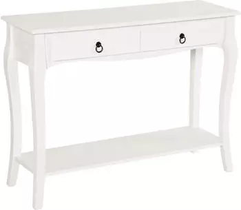 HomCom Sideboard 100x75cm weiß