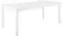 Beliani Rectangular dining table in MDF with white wooden legs