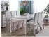 Beliani Rectangular dining table in MDF with white wooden legs