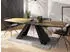 WFL GROUP Monte Esstisch ausziehbar 160–200x80cm, Lancelot Eiche, schwarze Metallbeine (48781218-06)