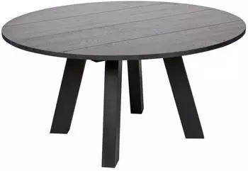 Woood Rhonda Esstisch Rund Eichenholz Schwarz &Oslash;150cm