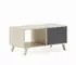 Skraut Home Wind Couchtisch 45x92x50cm Holz Puccini/Grau (DV-HZ0I-RCOF)